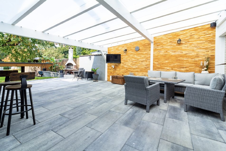 Überdachte Terrasse